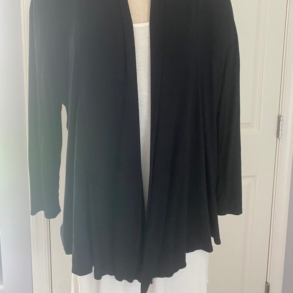 JJILL WEAREVER 3 PIECE CO-ORDINATING BLACK STRETCH SET.